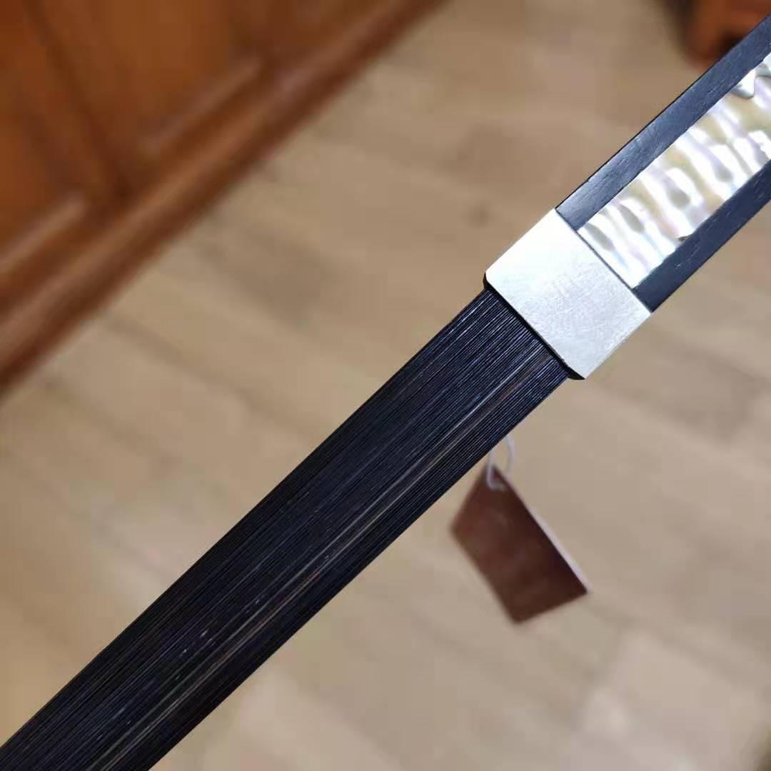4/4 Size Black Horsehair Carbon Fiber Cello Bow customer photo 2