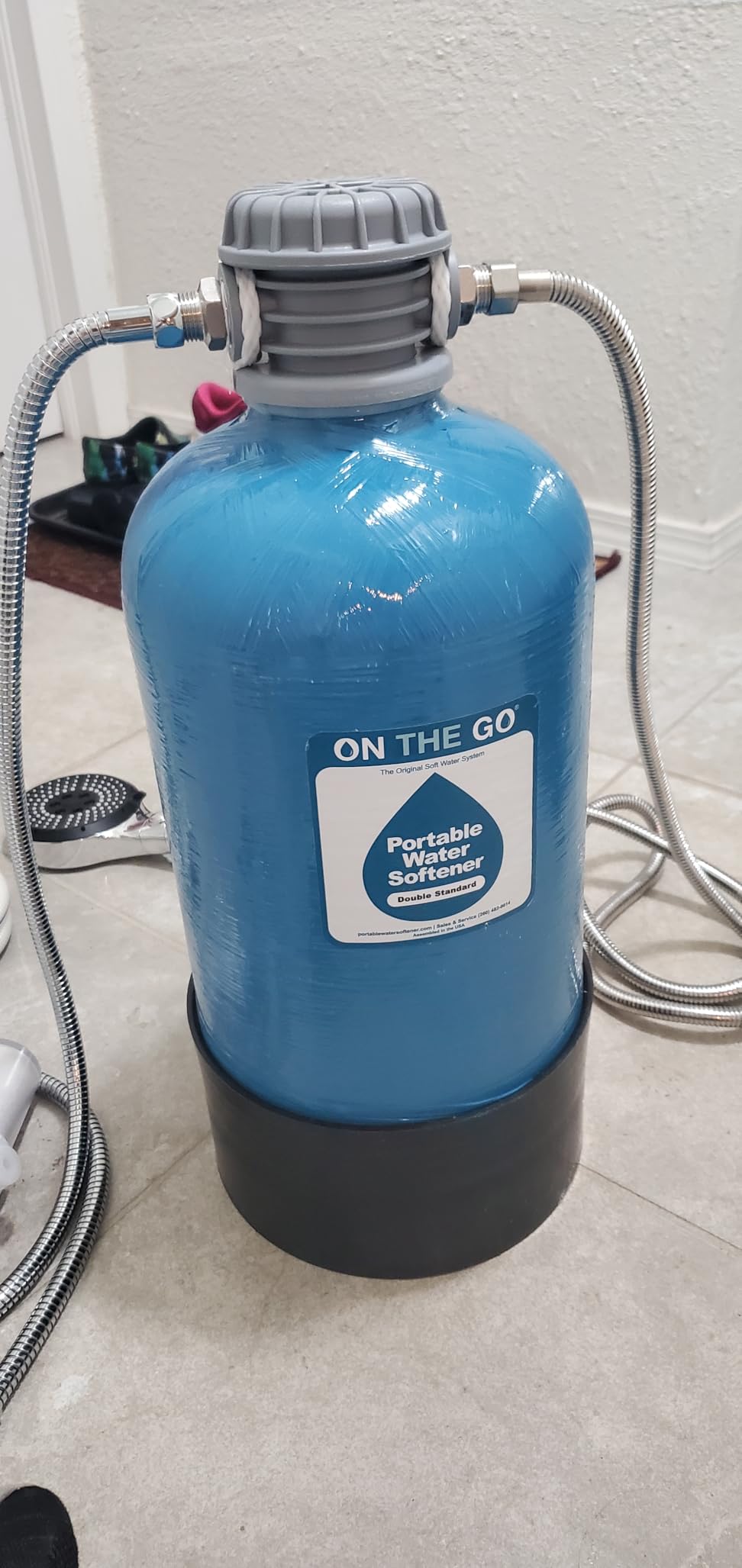 OTG4-DBLSOFT-Portable 16,000 Grain RV Water Softener (NOT made in China, assembled by U.S. Workers in Indiana) customer photo 1