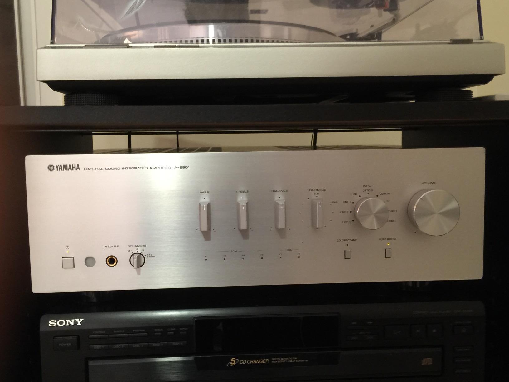 YAMAHA A-S801BL Natural Sound Integrated Stereo Amplifier (Black) customer photo 2
