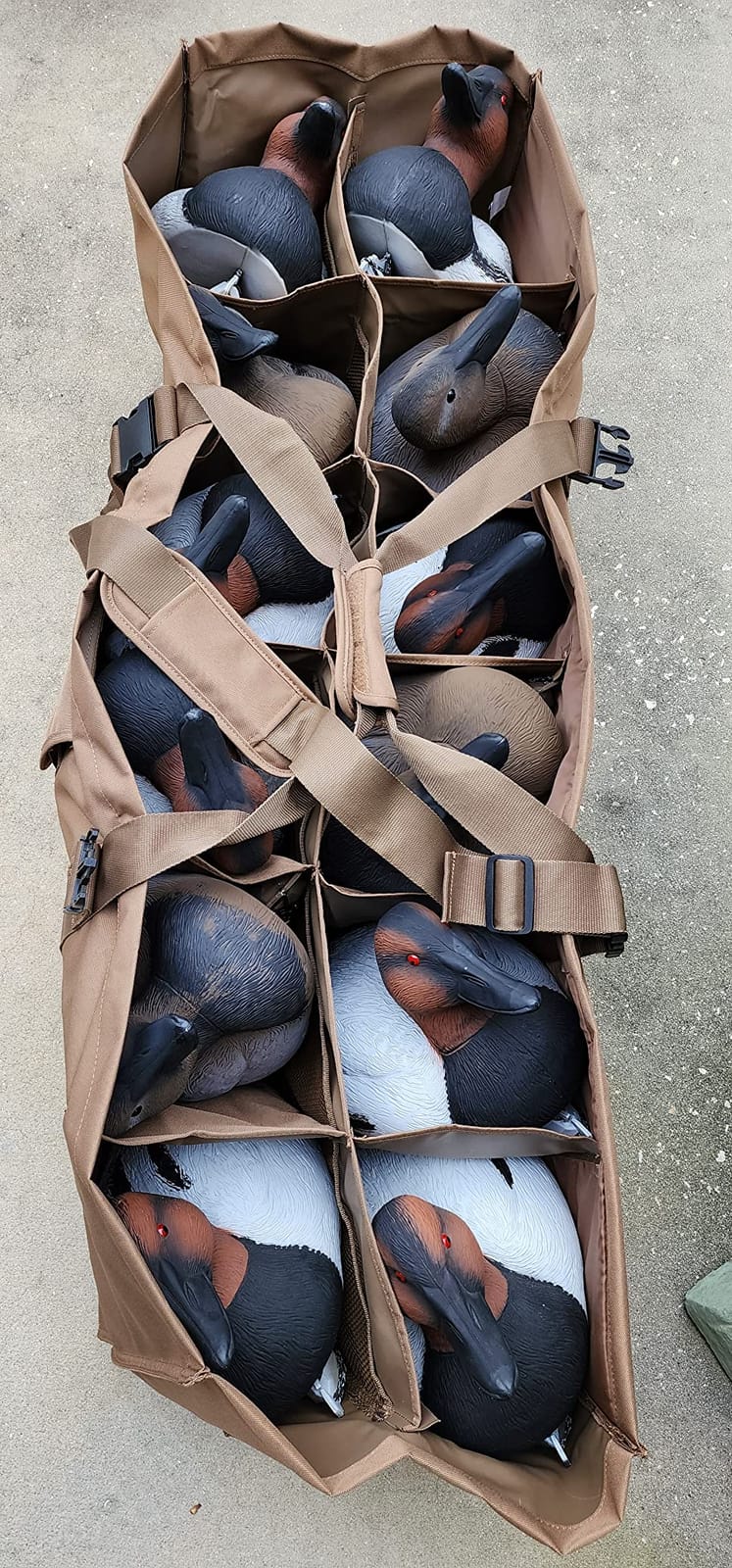 Higdon Outdoors 12-Slot Duck Decoy Bag | Fits Mag to Super Mag Decoys | Durable & Protective Waterfowl Hunting Gear | Padded Dividers for Safe Transport | Waterfowl Hunting | Brown | One Bag customer photo 1