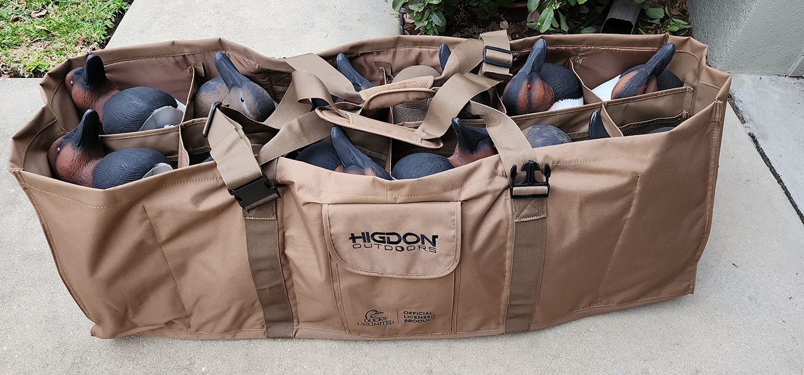 Higdon Outdoors 12-Slot Duck Decoy Bag | Fits Mag to Super Mag Decoys | Durable & Protective Waterfowl Hunting Gear | Padded Dividers for Safe Transport | Waterfowl Hunting | Brown | One Bag customer photo 2