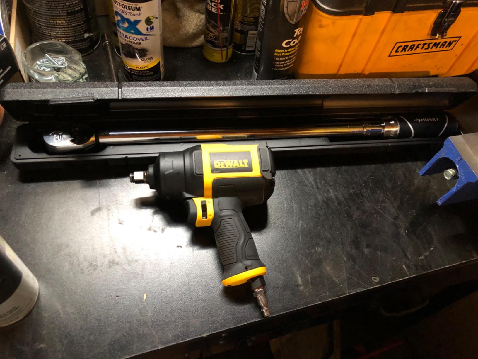 DEWALT 1/2-Inch Drive Impact Wrench, Yellow, Black, Pneumatic (DWMT70774) customer photo 2