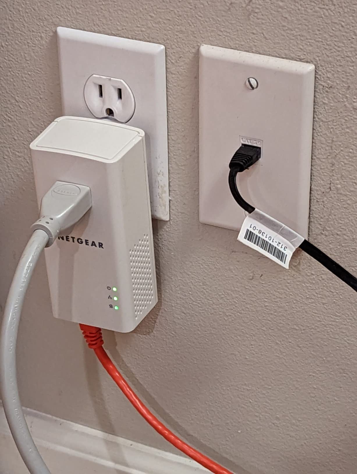 NETGEAR Powerline Adapter Kit, 1200 Mbps Wall-Plug, 1.2 Gigabit Ethernet Ports with Passthrough + Extra Outlet (PLP1200-100PAS) customer photo 1