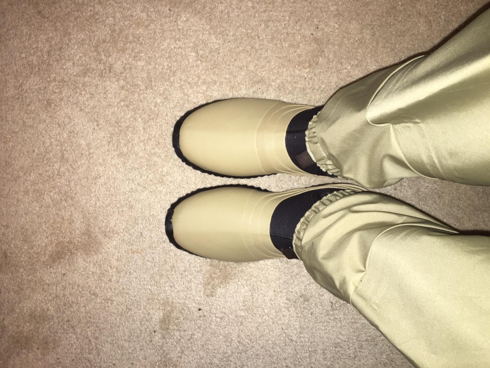 Ray-Guard Reef Wading & Fishing Boots-Hard Soled Vulcanized Rubber Bottom- Lightweight & Waterproof-Unisex-Adults customer photo 2