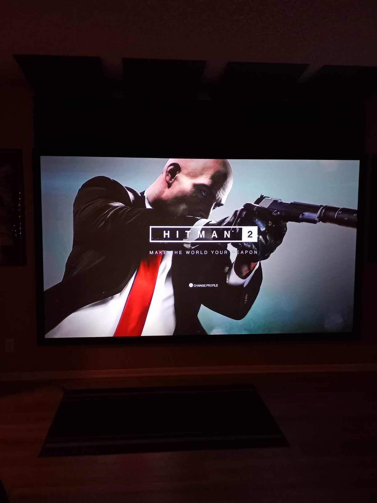 Elite Screens CineGrey 3D 120 inch Fixed Frame Projector Screen, ER120DHD3 | 16:9 Ceiling & Ambient Light Rejecting, Wall Mounted, ISF-Certified CineGrey 3D for Home Theater, Standard Throw Projectors customer photo 1