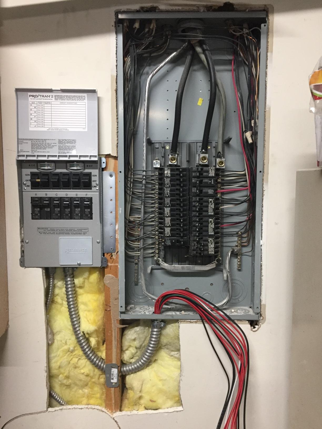 Reliance Controls 30 amps 240 volt 2 space 6 circuits Surface Mount Generator Power Transfer Kit customer photo 2