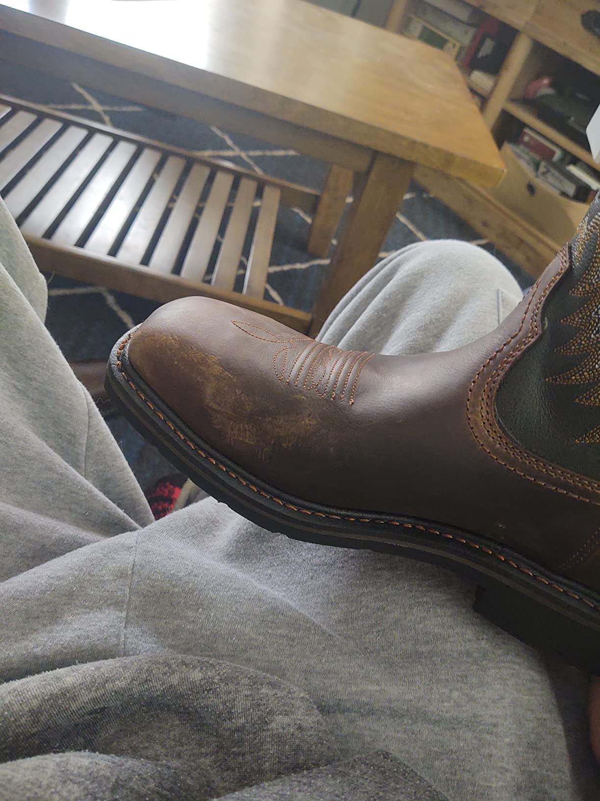 Ariat Men’s Sierra Wide Square Toe Steel Toe Work Boot customer photo 2