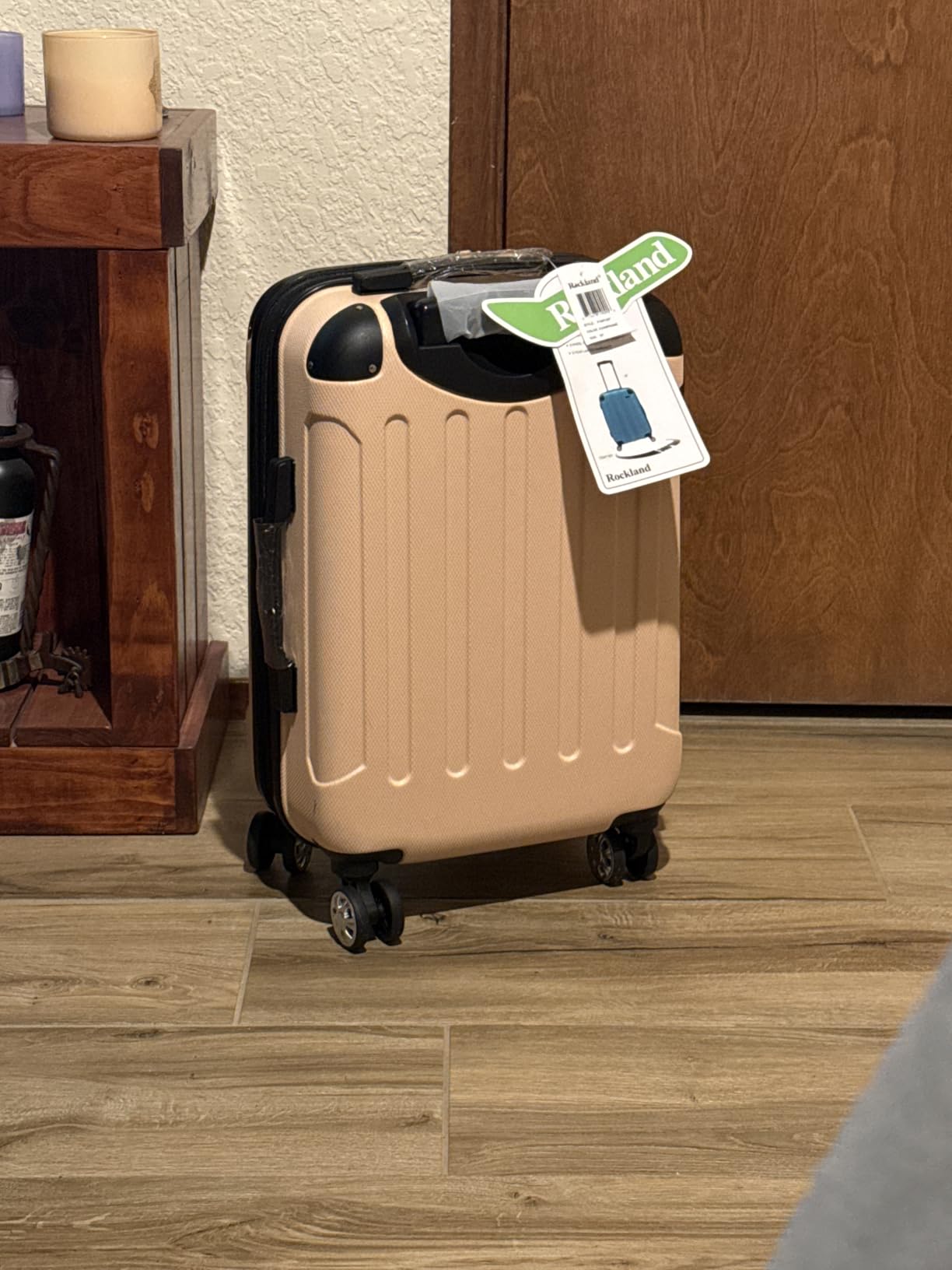 Rockland London Hardside 3 Piece Expandable Spinner Wheel Luggage Set, (20