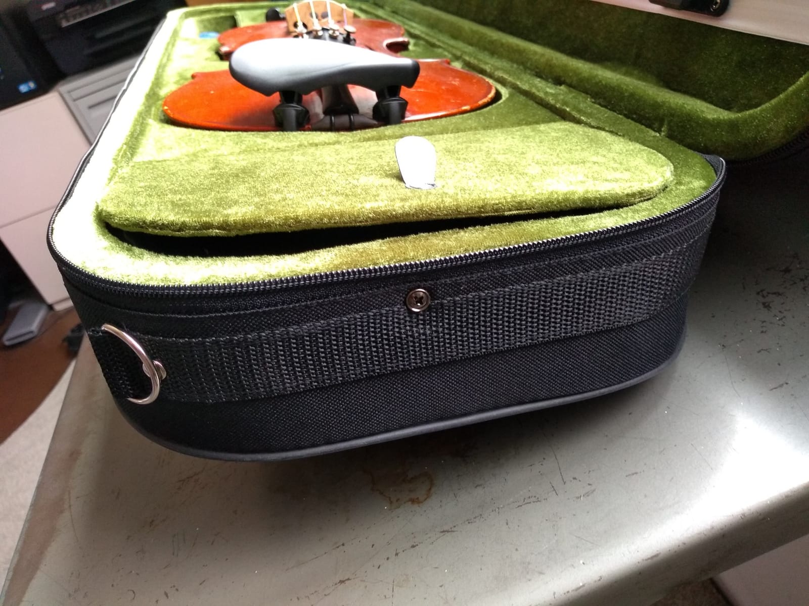 SKY 4/4 Full Size Professional Oblong Shape Lightweight Violin Hard Case with Hygrometer customer photo 2