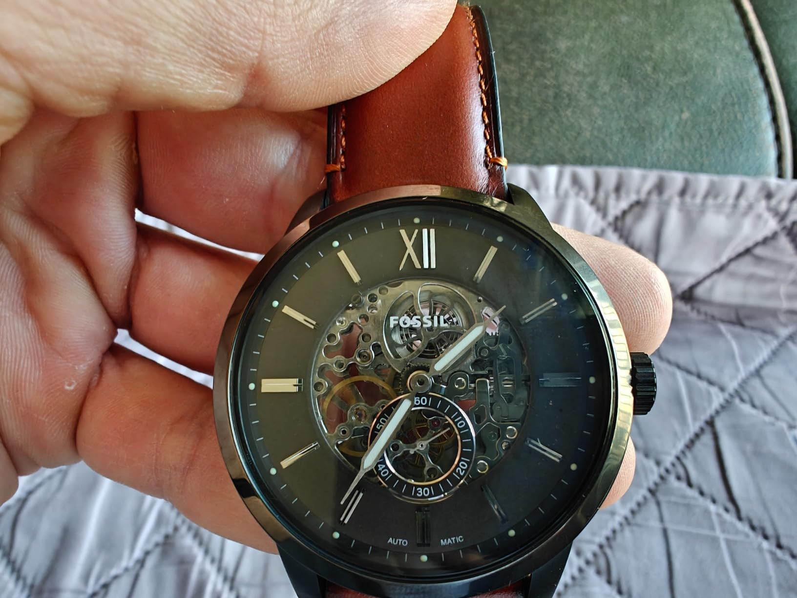 Fossil Men's Watch, Townsman Automatic Stainless Steel Watch for Men customer photo 2