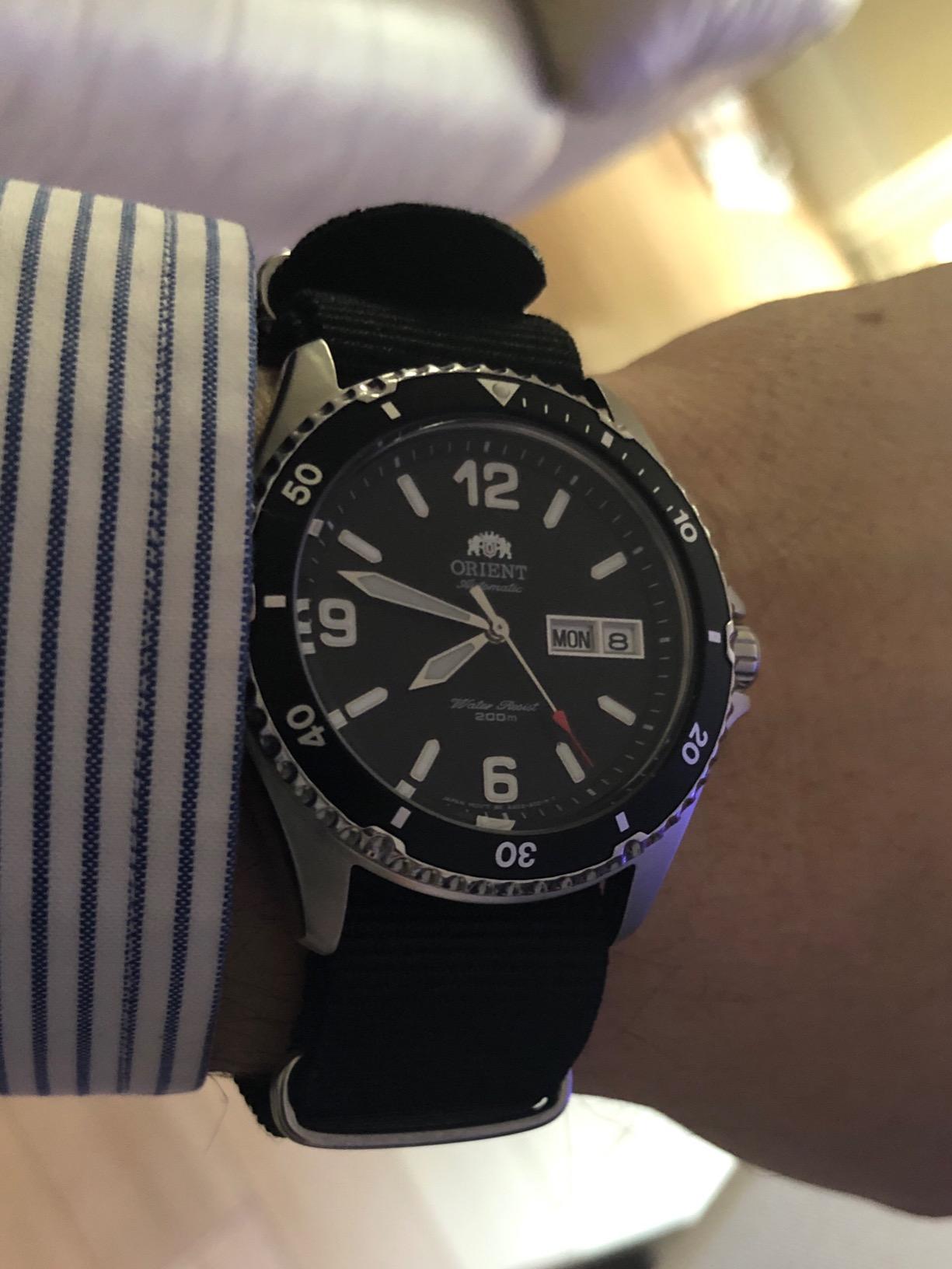 Orient Mako II | Automatic / Hand-Winding Movement | 41.5 mm Case Diameter | 200 m Water Resistance | Diver Style | Day & Date customer photo 1
