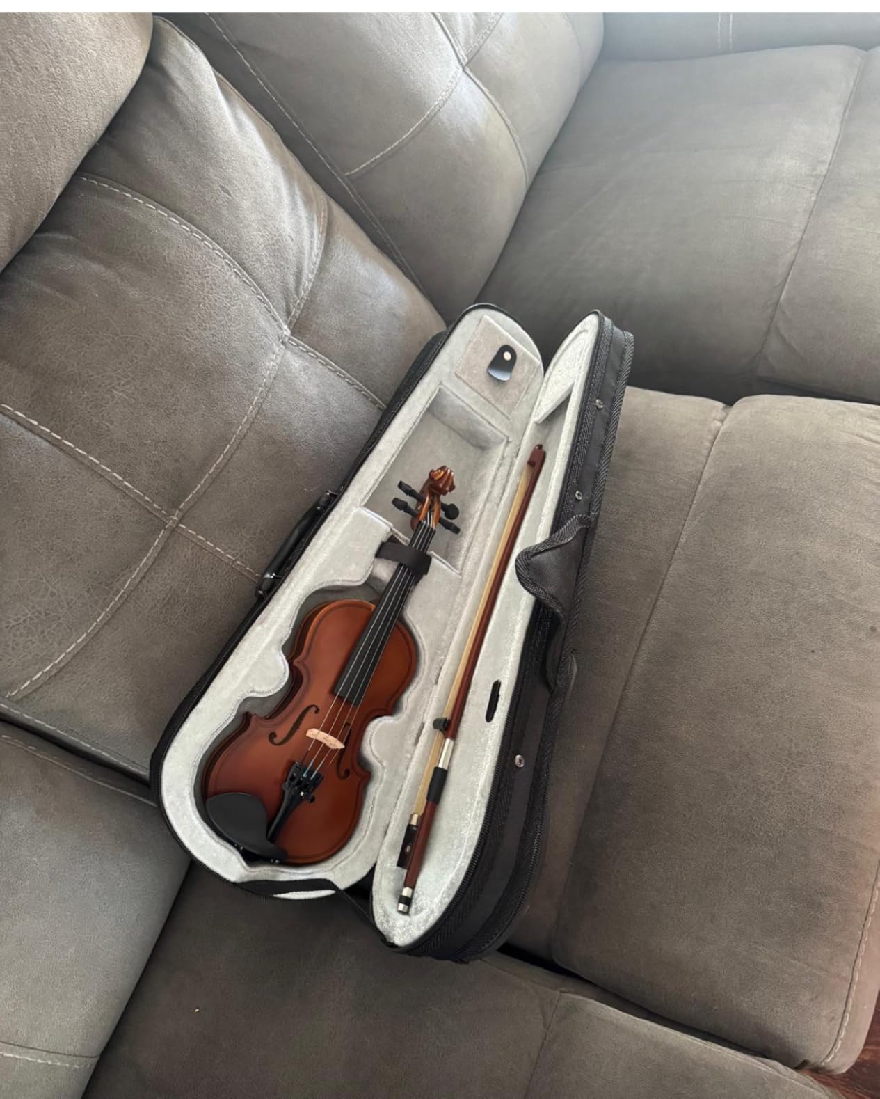 Paititi 1/2 Size Artist-100 Student Violin Starter Kit with Brazilwood Bow Lightweight Case, Shoulder Rest, Extra Strings and Rosin customer photo 2