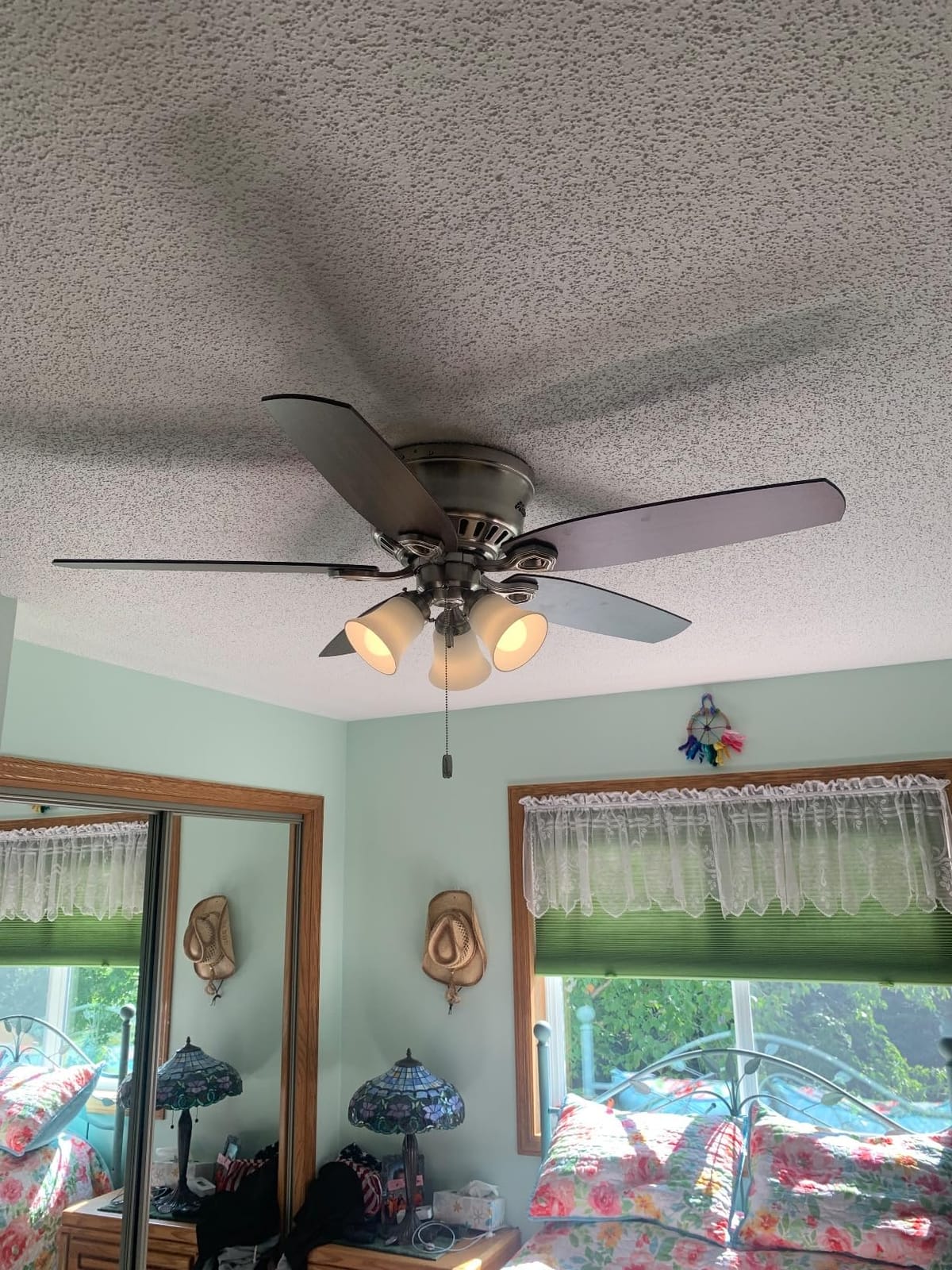 Hunter Builder, Indoor, Ceiling Fan, with LED Lights, 42 inch, Snow White customer photo 1
