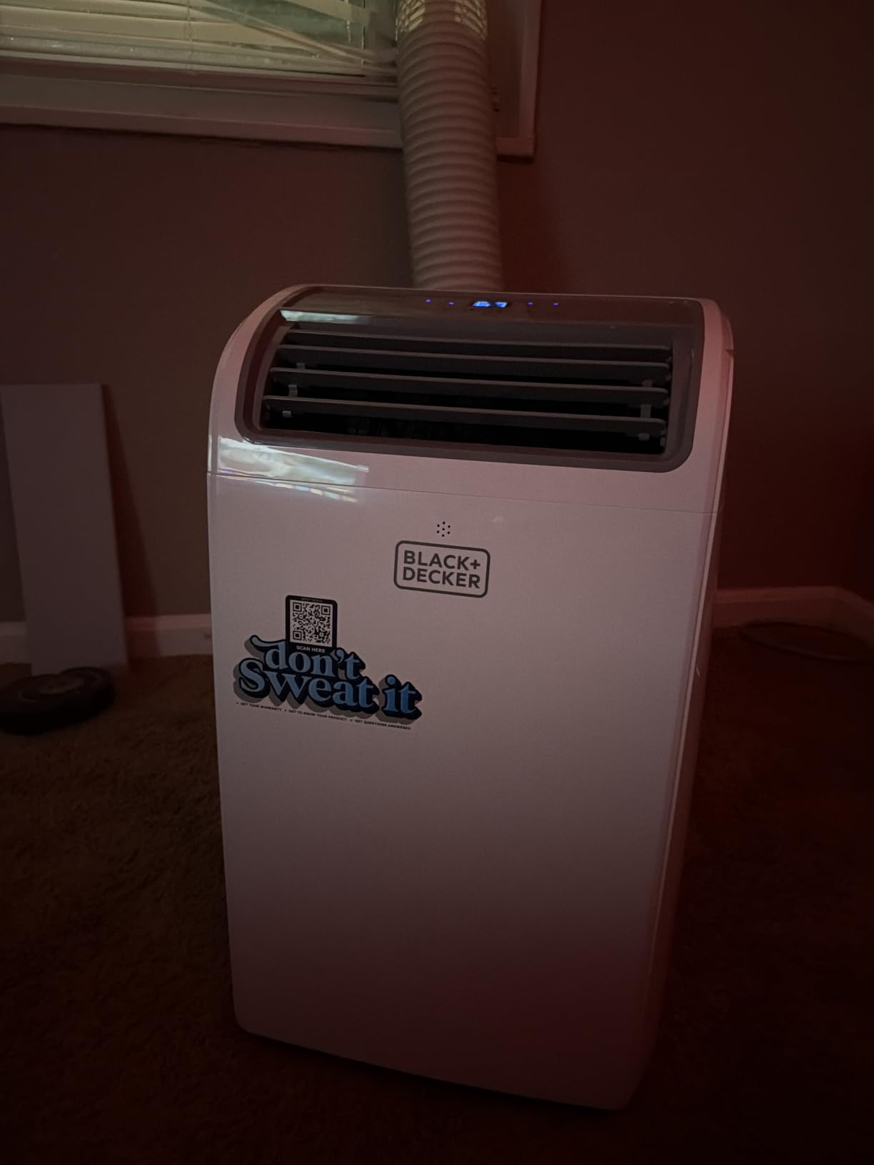 BLACK+DECKER Smart Portable Air Conditioner, 12,000 BTU, BPACT12WT, White | 8,000 BTU SACC for Rooms up to 550 Sq. Ft., Smart 3-in-1 Portable AC, Fan and Dehum customer photo 1