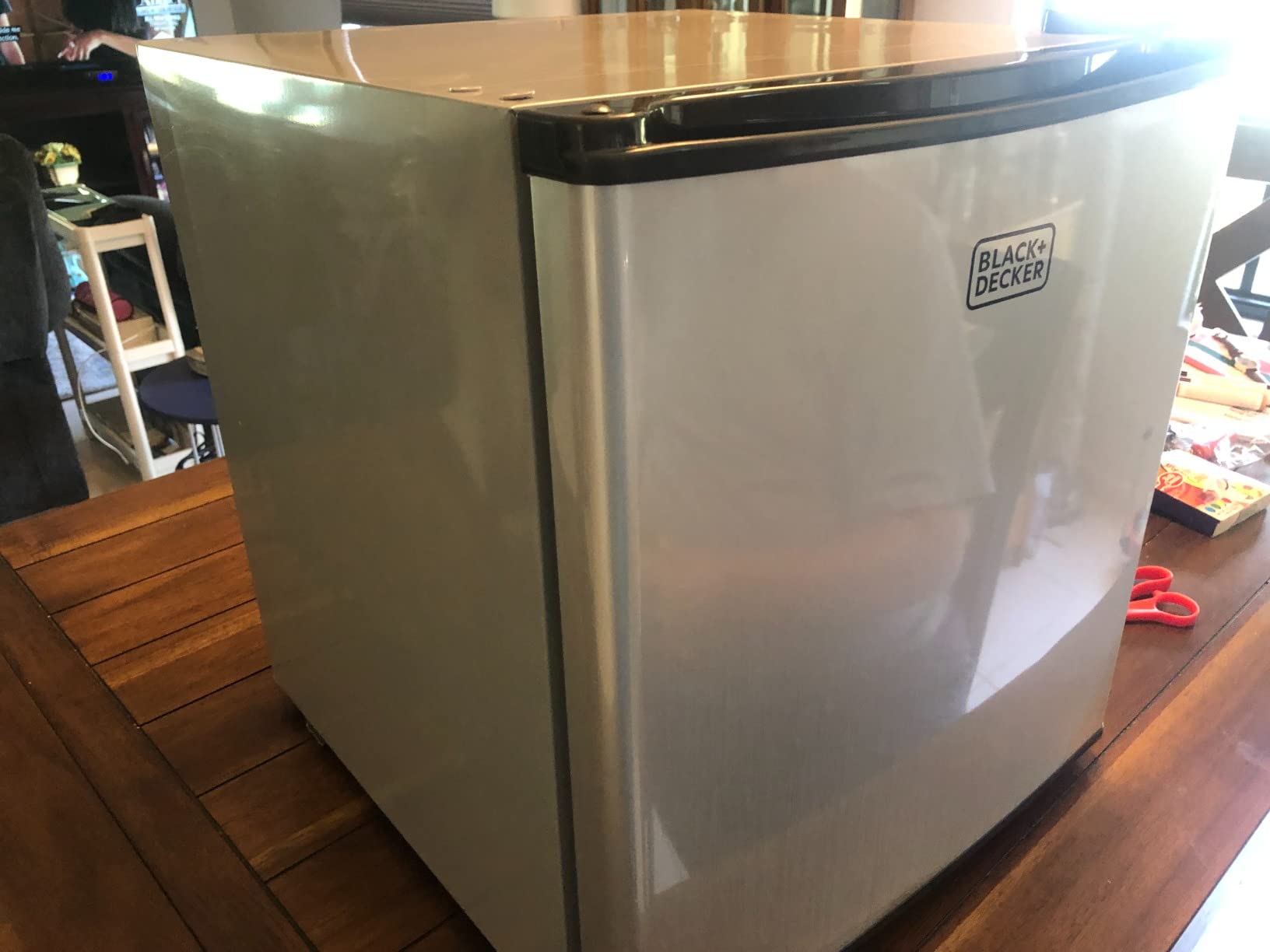 BLACK+DECKER 1.7 Cu. Ft. Compact Refrigerator, Energy Star, BCRK17W, White customer photo 2