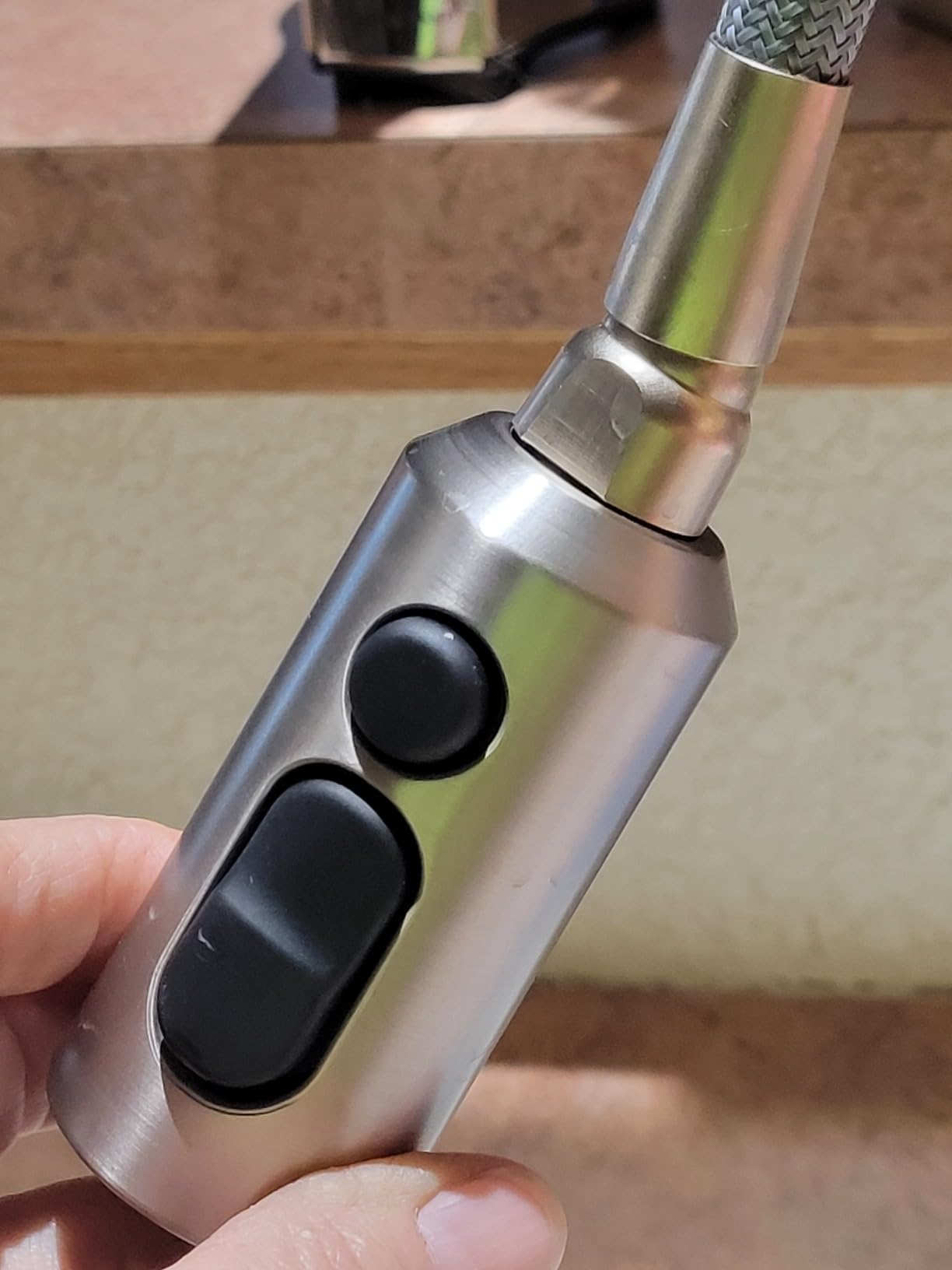 Moen Align Spot Resist Stainless Pulldown Kitchen Faucet, Single Hole, Modern Spring Style with Pre-Rinse and Power Boost Pull Down Sprayer, Easy Installation, 5923SRS customer photo 1