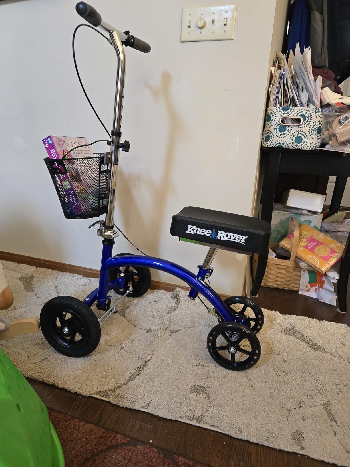 KneeRover Hybrid All Terrain Knee Scooter for Adults, Blue customer photo 1