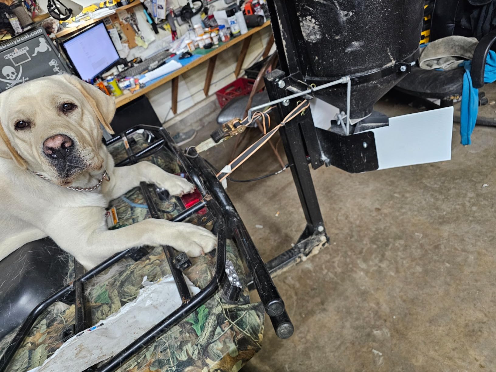 Buyers Products UTVS16 150 lb UTV ATV Receiver Mount Broadcast Spreader customer photo 1