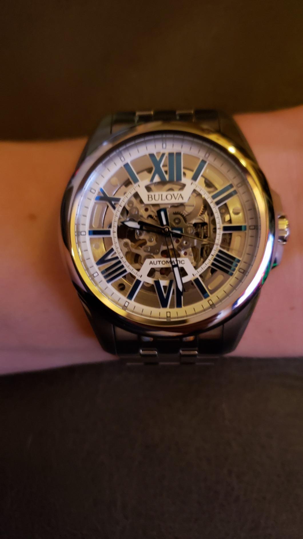 Bulova Men's Classic Sutton 21-Jewel Automatic Watch, 42 Hour Power Reserve, Skeleton Dial, 43mm customer photo 1