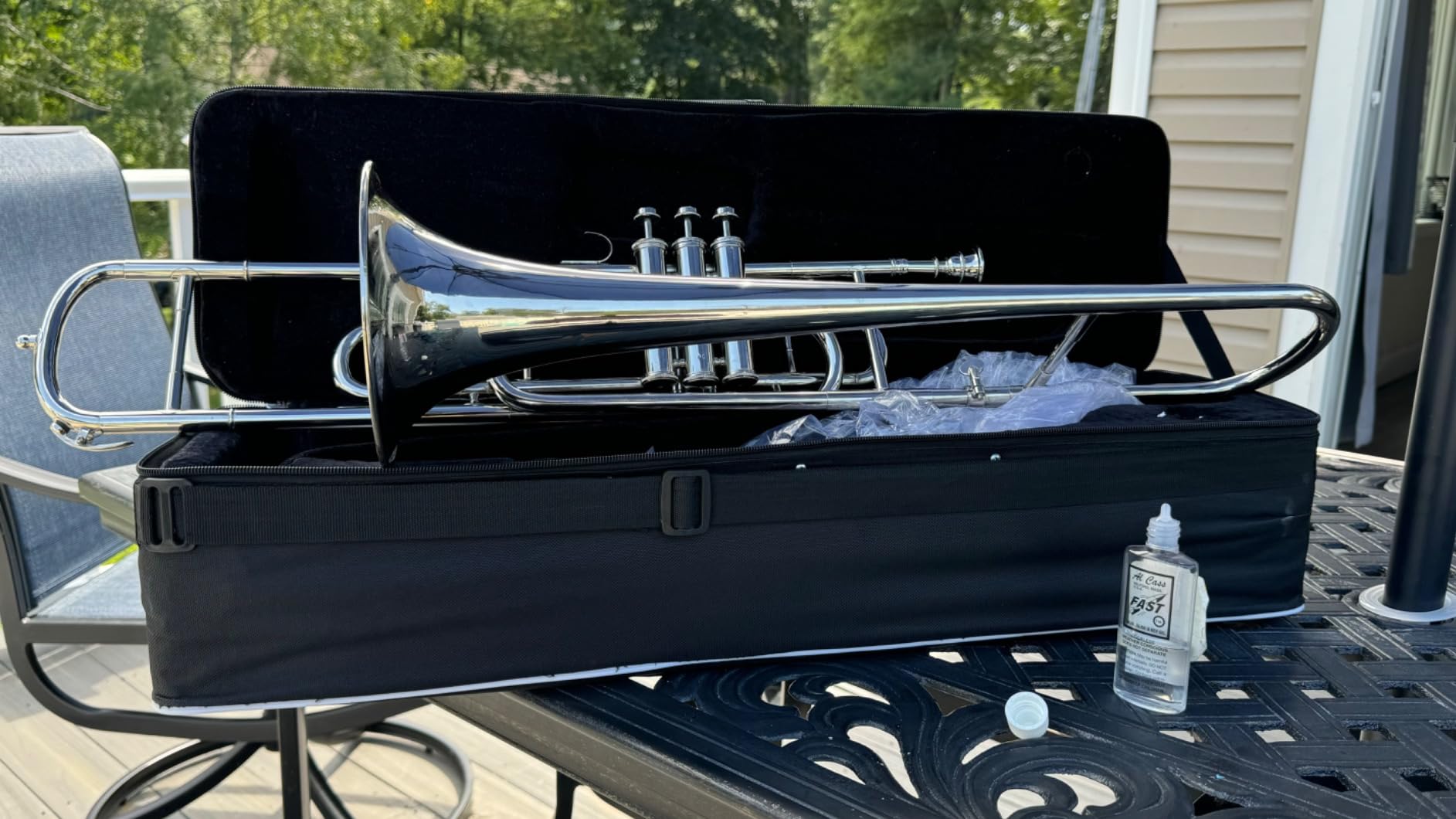 Nasir Ali, Valve Trombone Nickel Plated Bb customer photo 1
