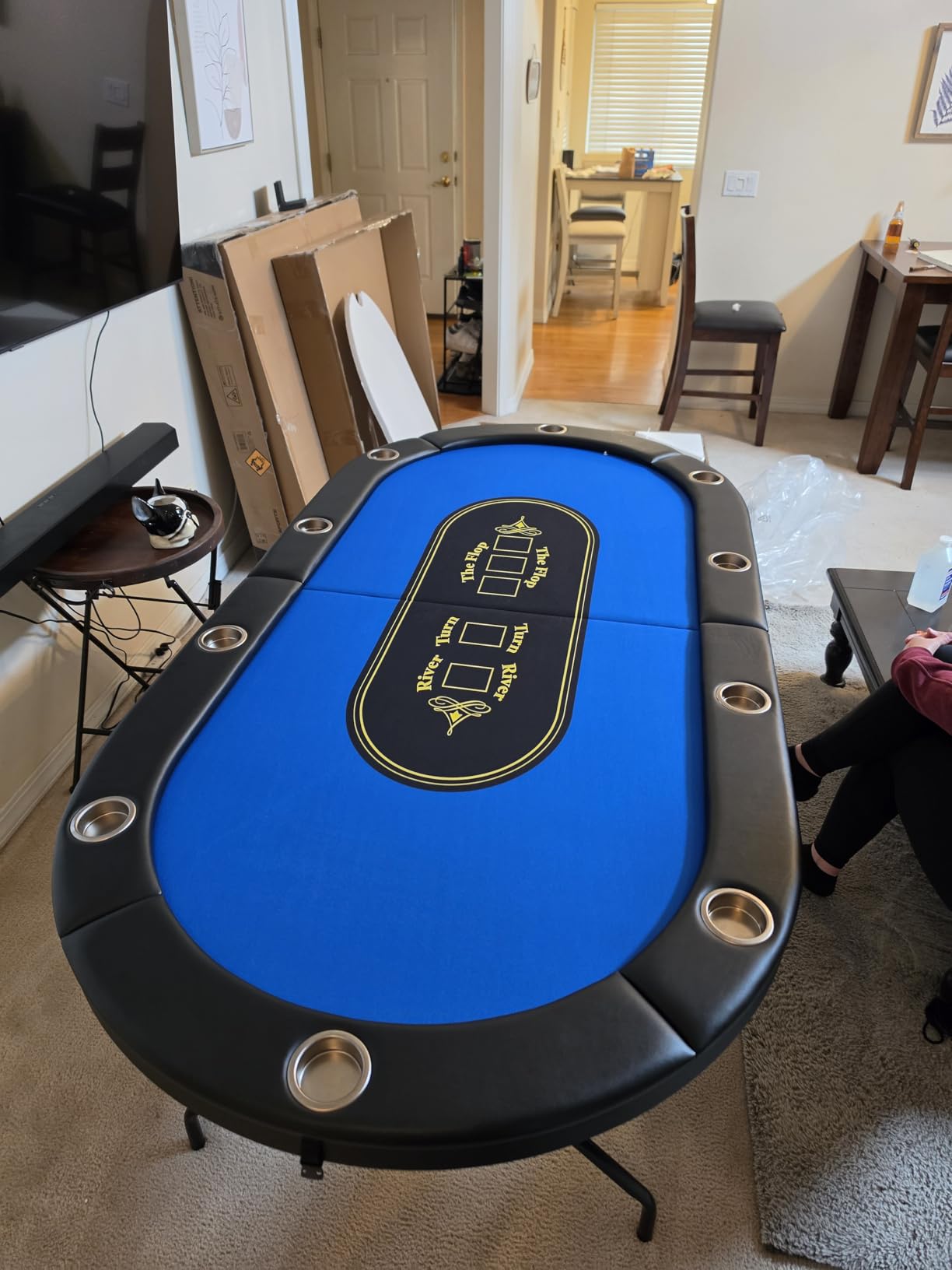 Barrington Folding Poker Table for up to 10 Players customer photo 1