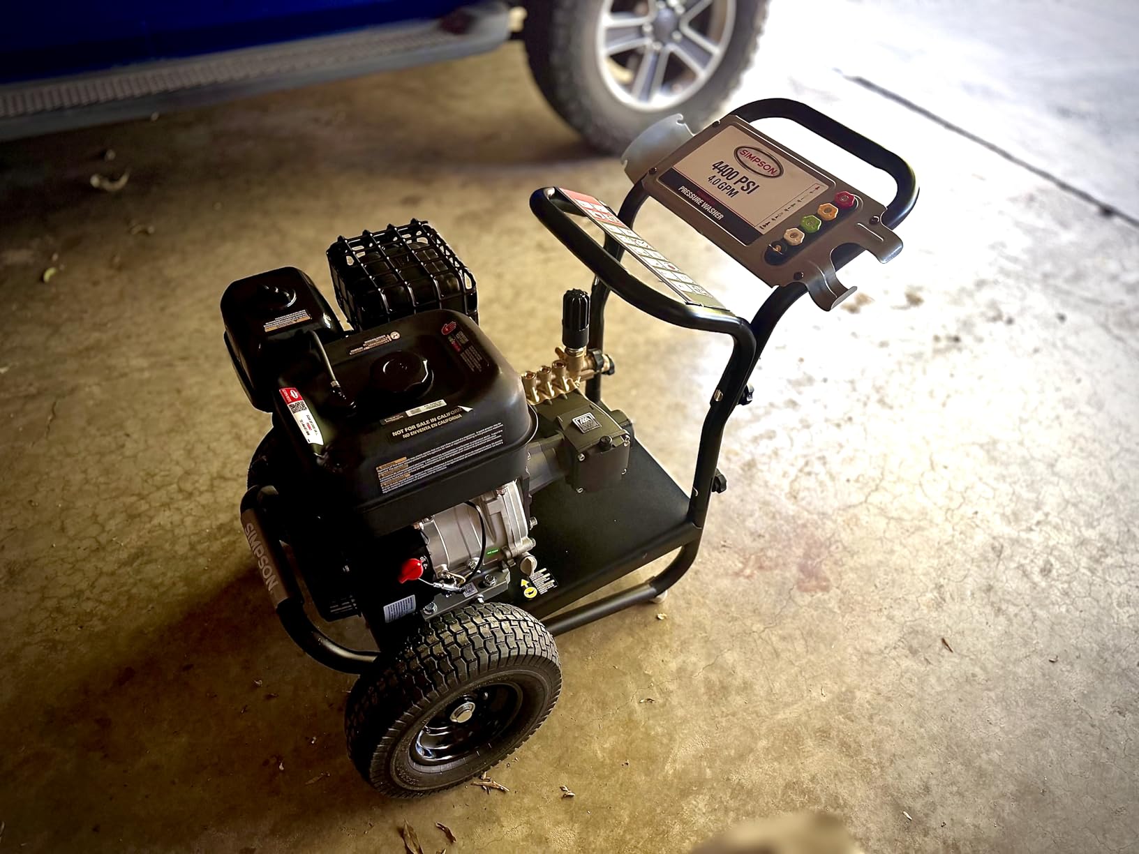 Simpson PowerShot 4400 PSI Gas Pressure Washer, 4.0 GPM, CRX 420cc Engine | Gas Power Washer For Professionals. AAA Triplex Pump, 50' Hose, 5 Nozzles, Welded Steel Frame. 49-State Compliant. PS60843 customer photo 2