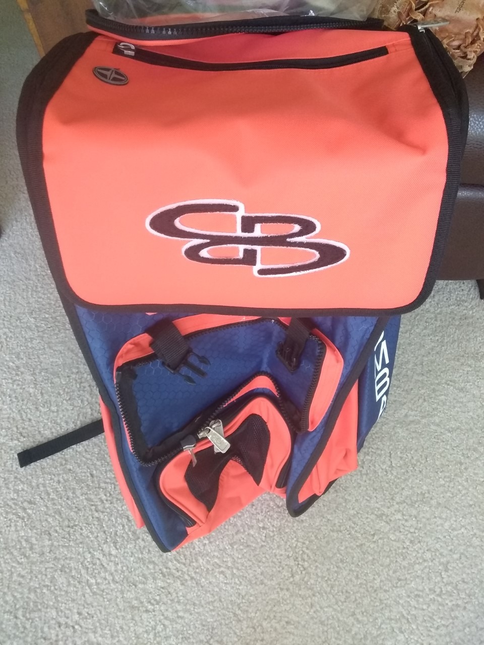 Boombah Superpack Bat Pack -Backpack Version (no wheels) - Holds up to 4 Bats - For Baseball or Softball customer photo 2