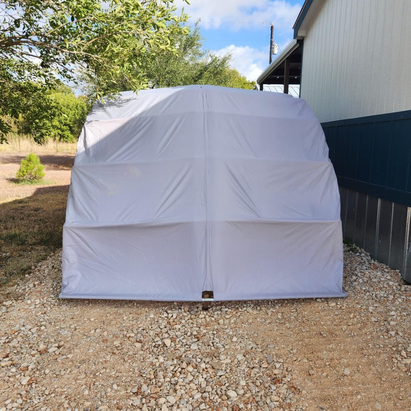 Ikuby Medium Carport,Car Shelter, Car Canopy,Car Garage,Car shed,Car House,Car Park,Foldable,Retractable, Lockable, Durable Shelter customer photo 1
