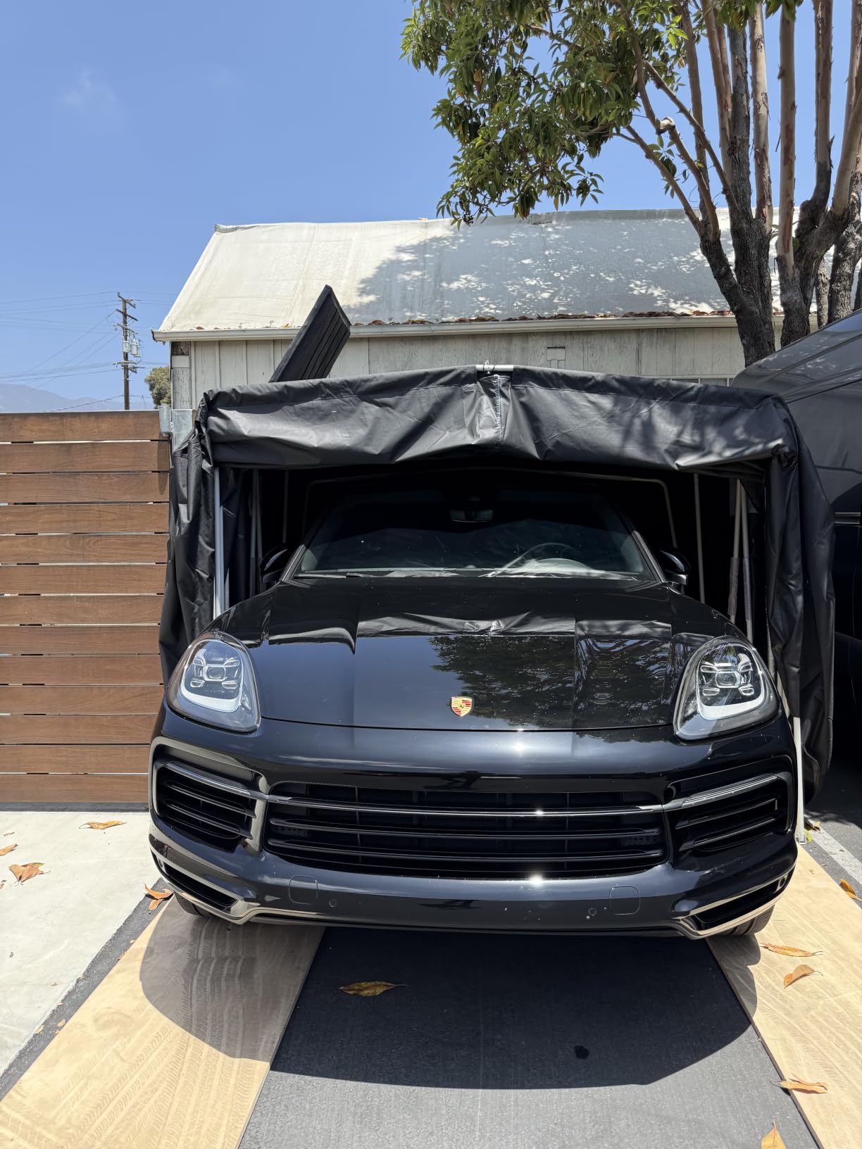 Ikuby Medium Carport,Car Shelter, Car Canopy,Car Garage,Car shed,Car House,Car Park,Foldable,Retractable, Lockable, Durable Shelter customer photo 2