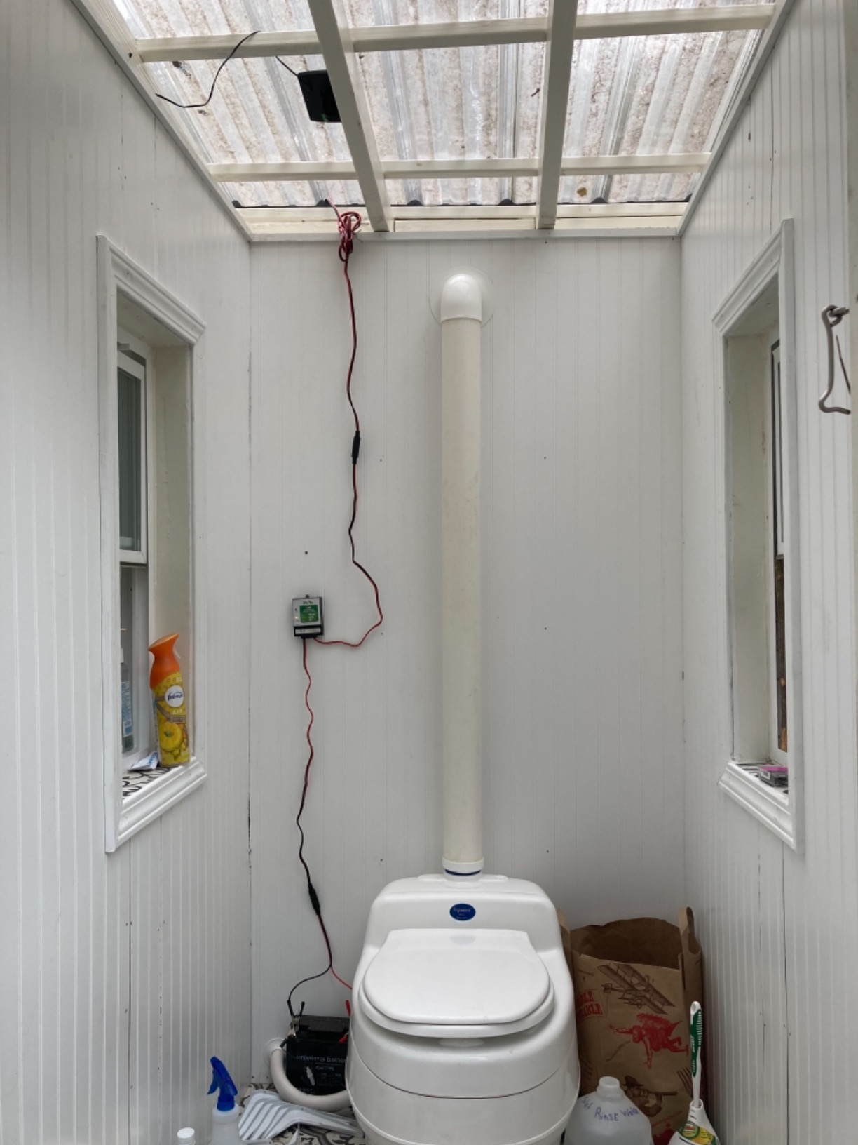 Separett Villa Urine-Separating Compost Toilet | No Additives or Mixing Needed, High-Capacity Design, For Homestead, For Schoolie, For Cottage Use customer photo 1