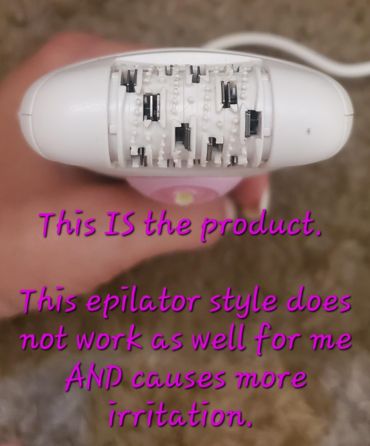 Braun Silk-épil 3 3-270, Epilator for Women for Long-Lasting Hair Removal, 20 Tweezer System, Smartlight Technology, Massage Rollers, Shaver and Trimmer Head Included customer photo 1