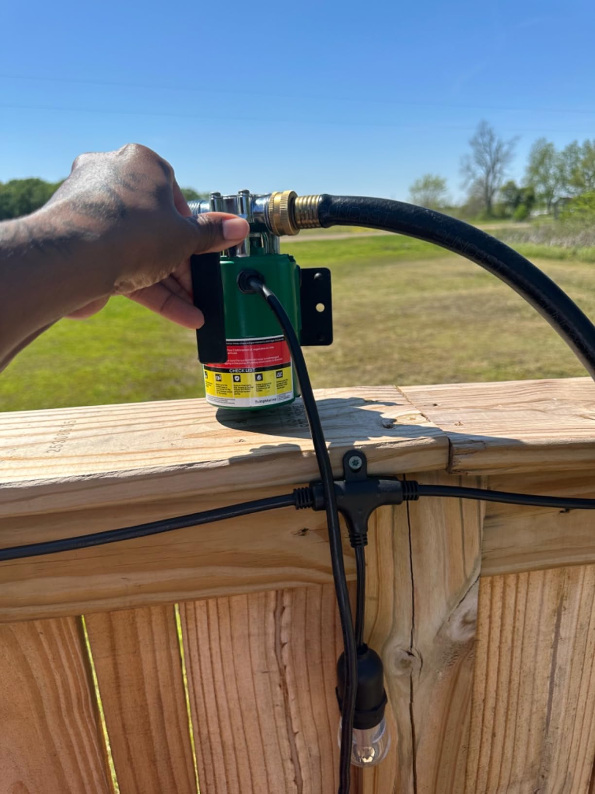 SumpMarine Water Transfer Pump, 115V 330 Gallon Per Hour - Portable Electric Pump with 6' Hose Kit, Remove Water From Pools, Rain Barrel, Aquariums customer photo 2