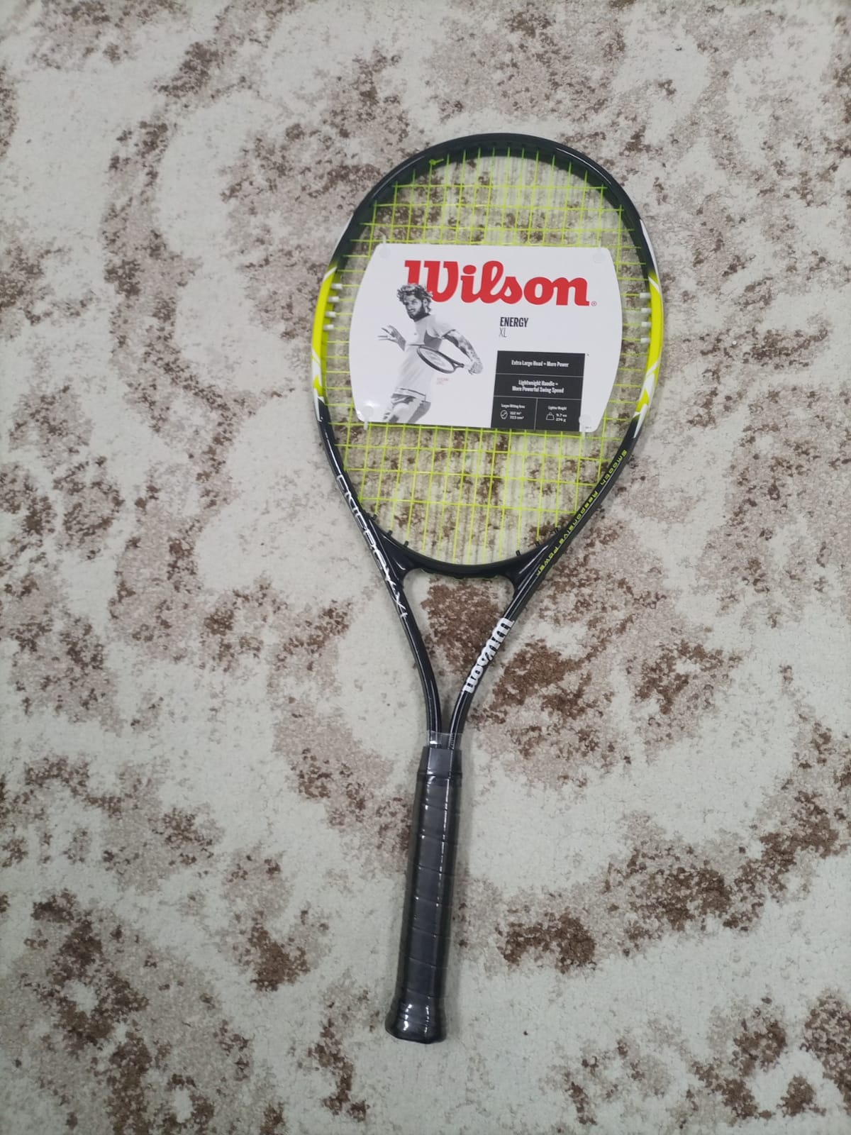 Wilson Energy XL Adult Recreational Tennis Racket - Grip Size 3 - 4 3/8