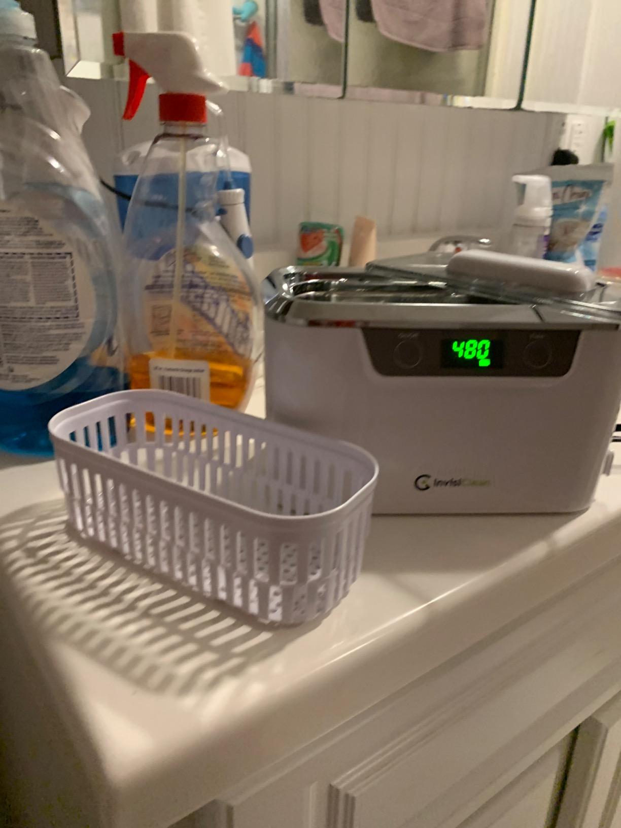Ultrasonic Cleaner, Professional Ultrasonic Jewelry Cleaner for Diamond Ring, Silver, Gold, Earrings, Necklaces, Glasses, Denture, Retainer, Cpap, Coins, Mouthguard, Razors - VisiClean customer photo 1