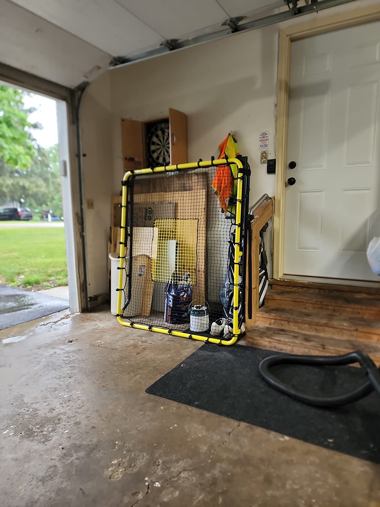 SKLZ Fielding Trainer - Baseball, Softball & Volleyball Rebounder Net. Enhanced Solo Fielding Practice for Skill Development. High-Performance Multi-Sport, Portable, 3 Ball Return Angles, 4x4.5 Feet customer photo 1