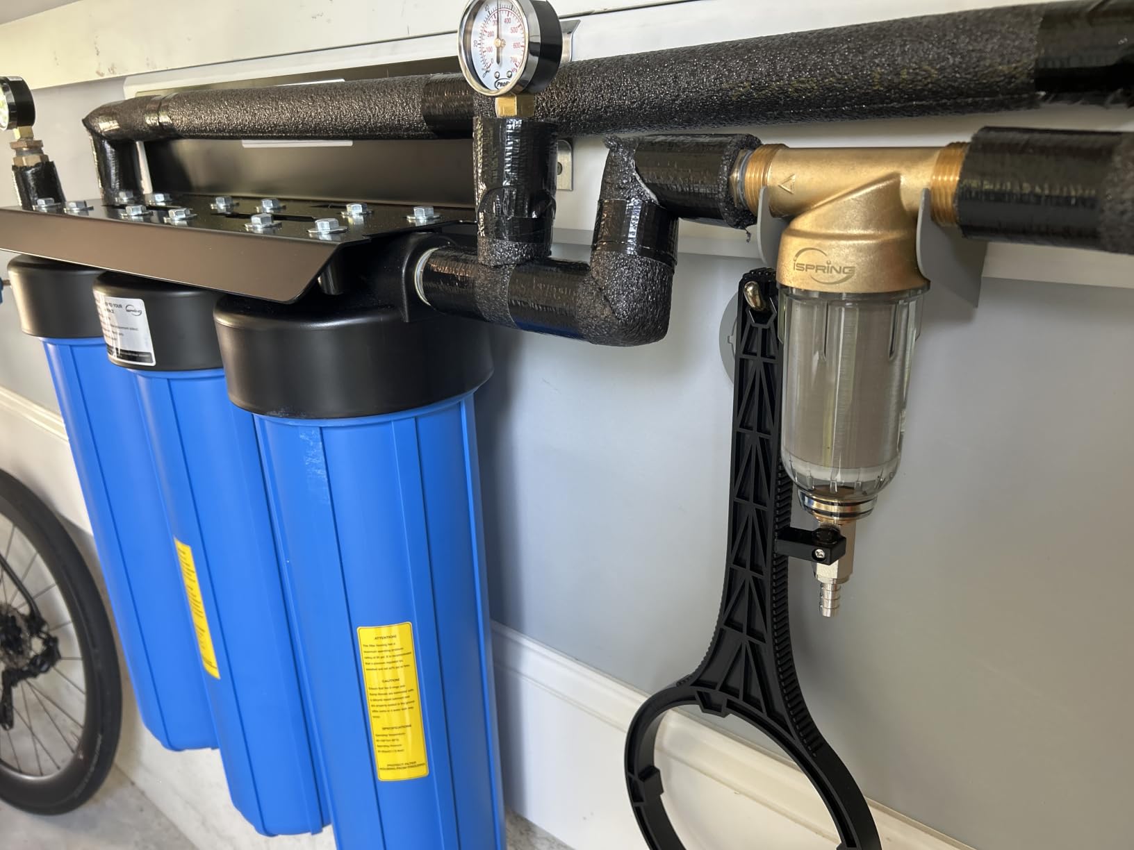 iSpring WSP-50 Spin Down Sediment Filter, Whole House Prefilter, 50 Micron | Flushable Sediment Buster Prefilter for Well Water, Reusable Stainless Steel Mesh, Dual O-Ring, Lead-Free Brass, Leak-Free customer photo 2