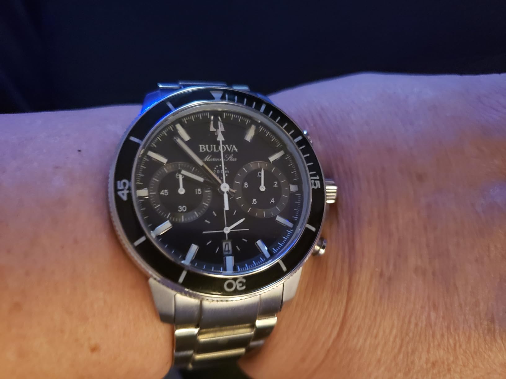 Bulova Men's Marine Star Series-C 6-Hand Chronograph Watch, 45mm customer photo 2