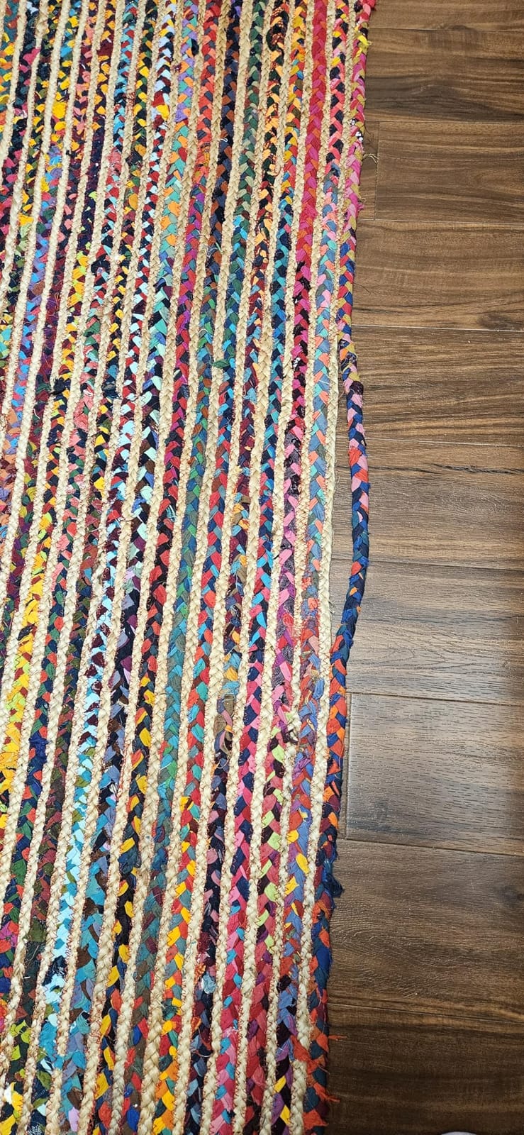 SAFAVIEH Cape Cod Area Rug 6x9, Jute Braided Beige & Multicolored CAP202B customer photo 1