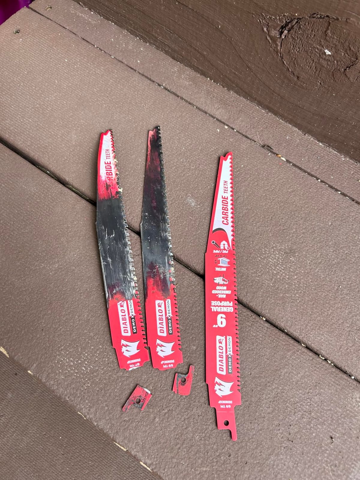 Diablo Demo Demon Carbide Teeth Reciprocating Saw Blades, 9