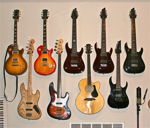 String Swing Guitar Wall Mount 3 Pack, Hangers, Holder Hook for Wall - Black Walnut Hardwood, Made in USA customer photo 2
