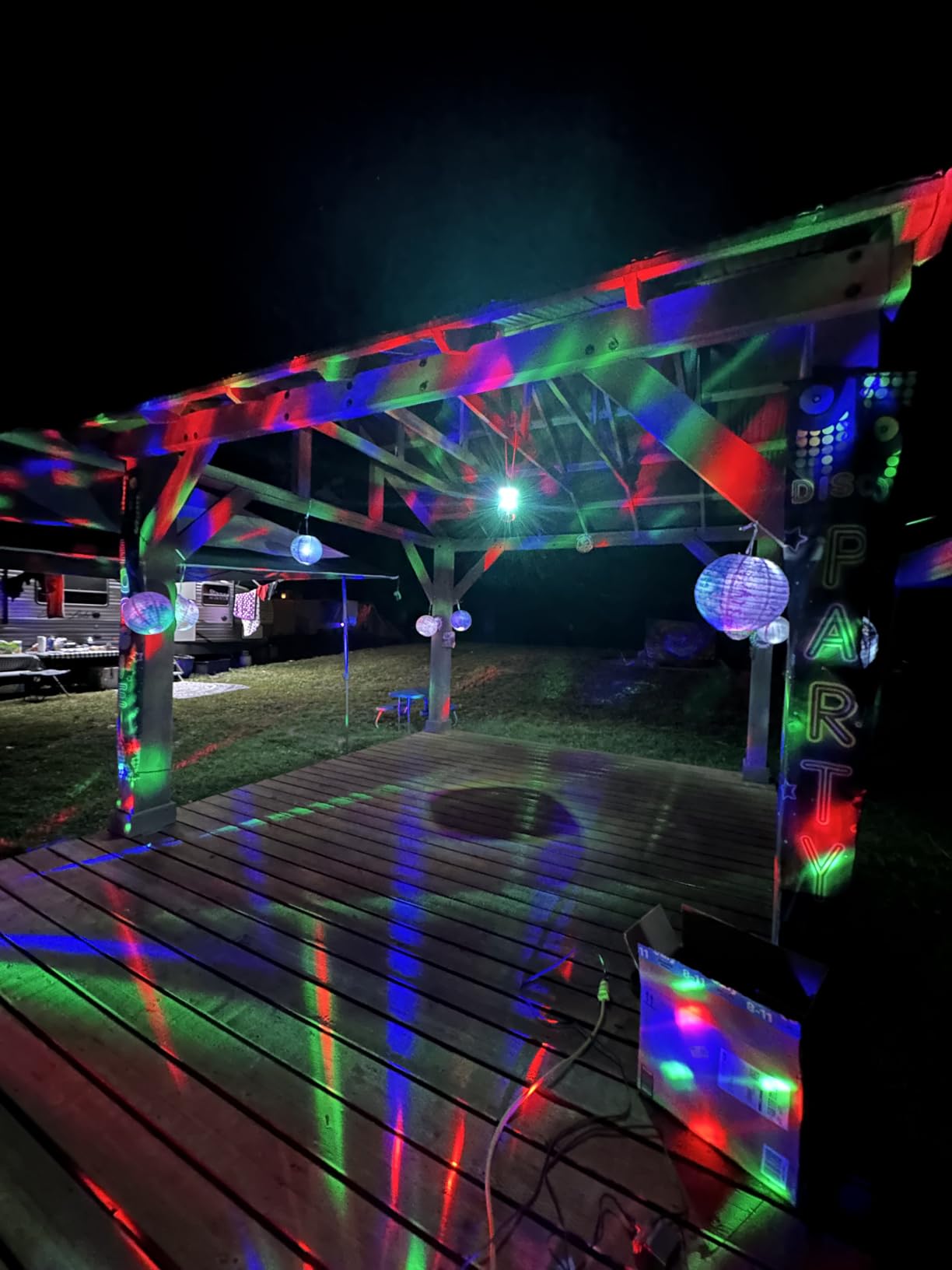 Luditek 2-Pack Sound Activated Party Lights with Remote, Disco Ball Strobe customer photo 1