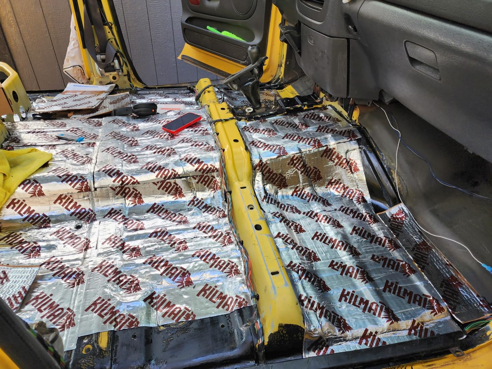 KILMAT 80 mil 36 sqft Car Sound Deadening Mat, Butyl Automotive Sound Deadener, Audio Noise Insulation and dampening customer photo 2