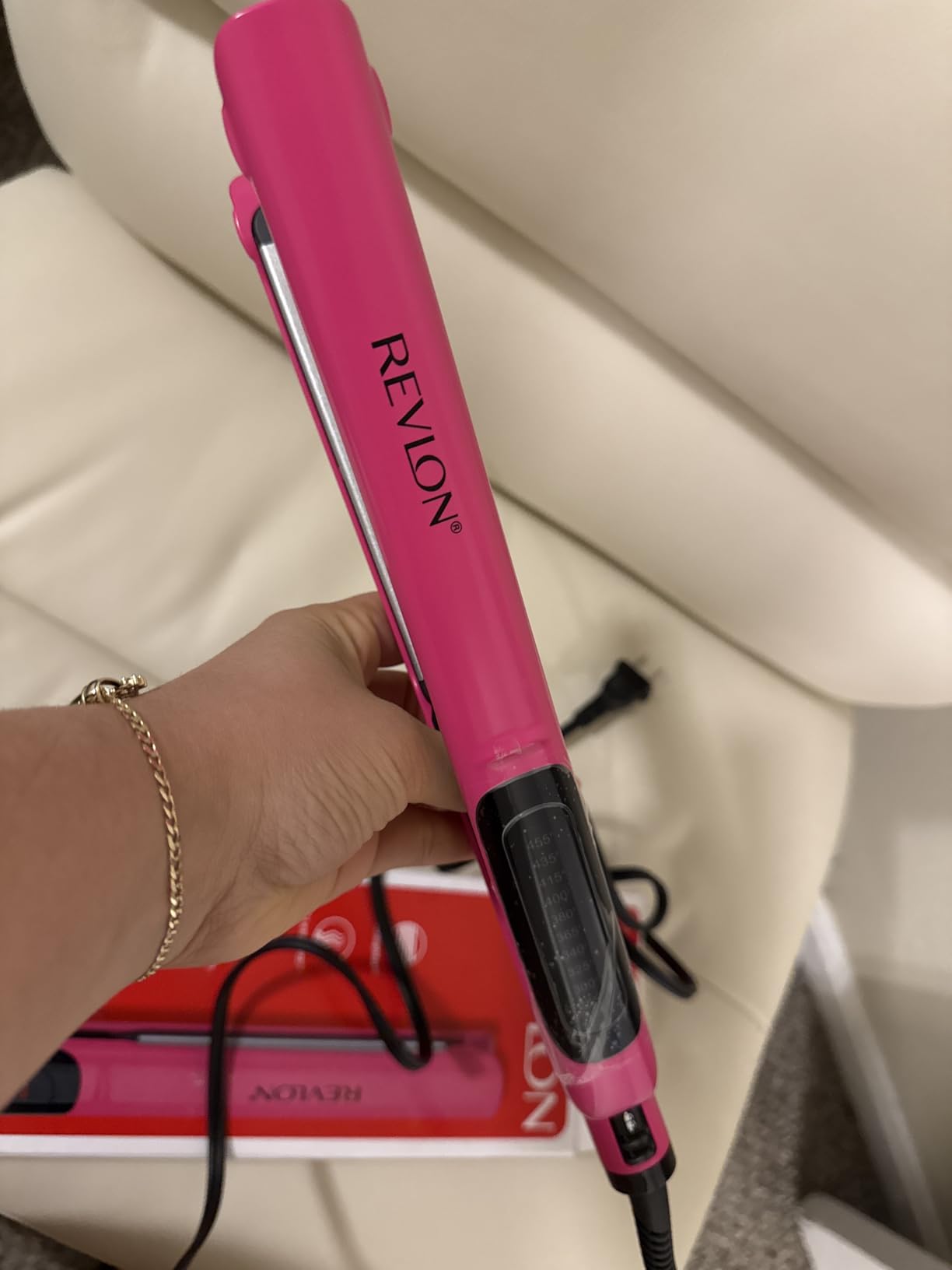 Revlon Smooth Brilliance Ceramic Hair Flat Iron | Smooth Glide and Ultra-Sleek Sylas, (1 in) customer photo 1