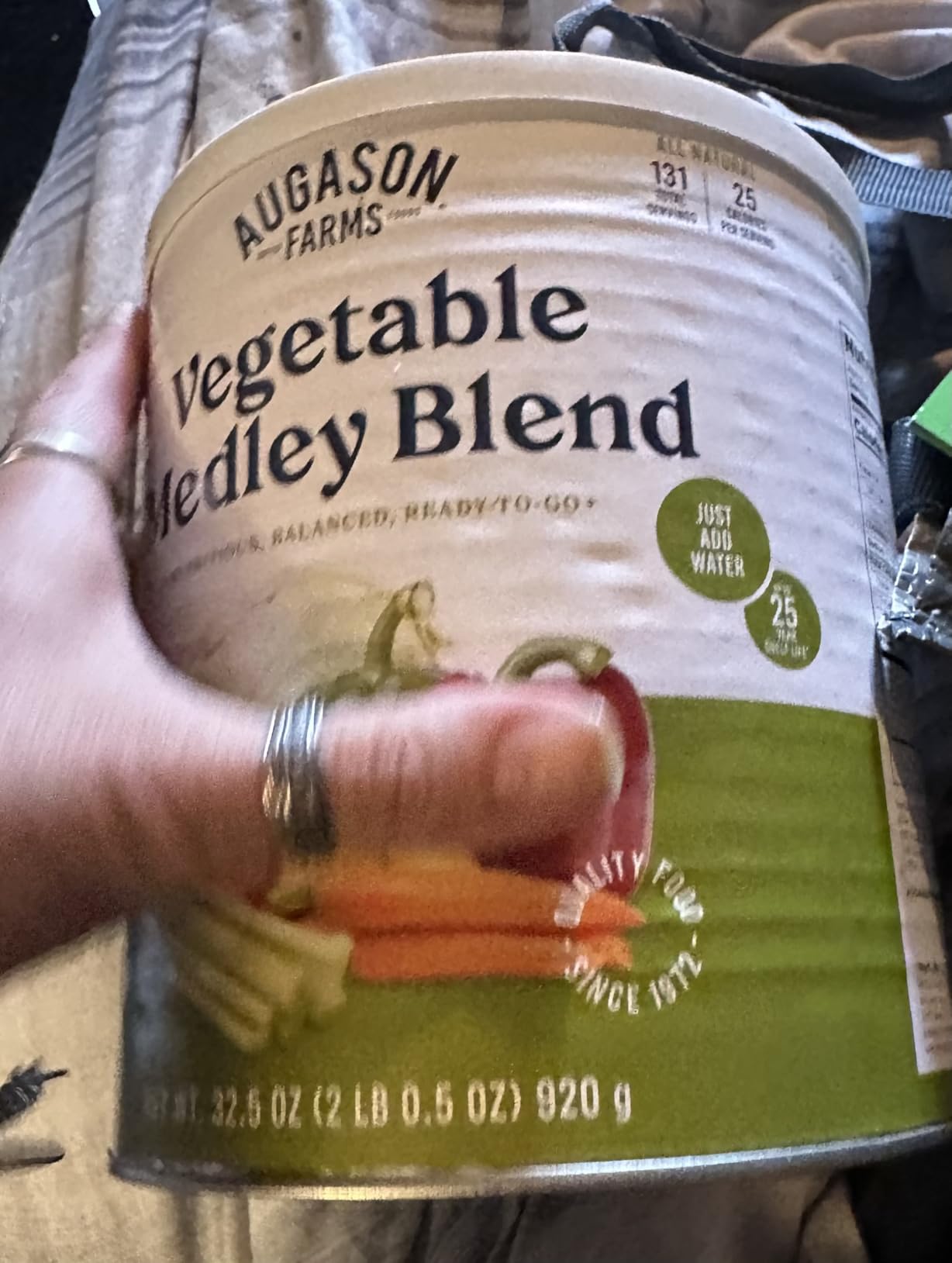 Augason Farms Vegetable Medley Blend Emergency Food Supply, 778 Servings customer photo 1