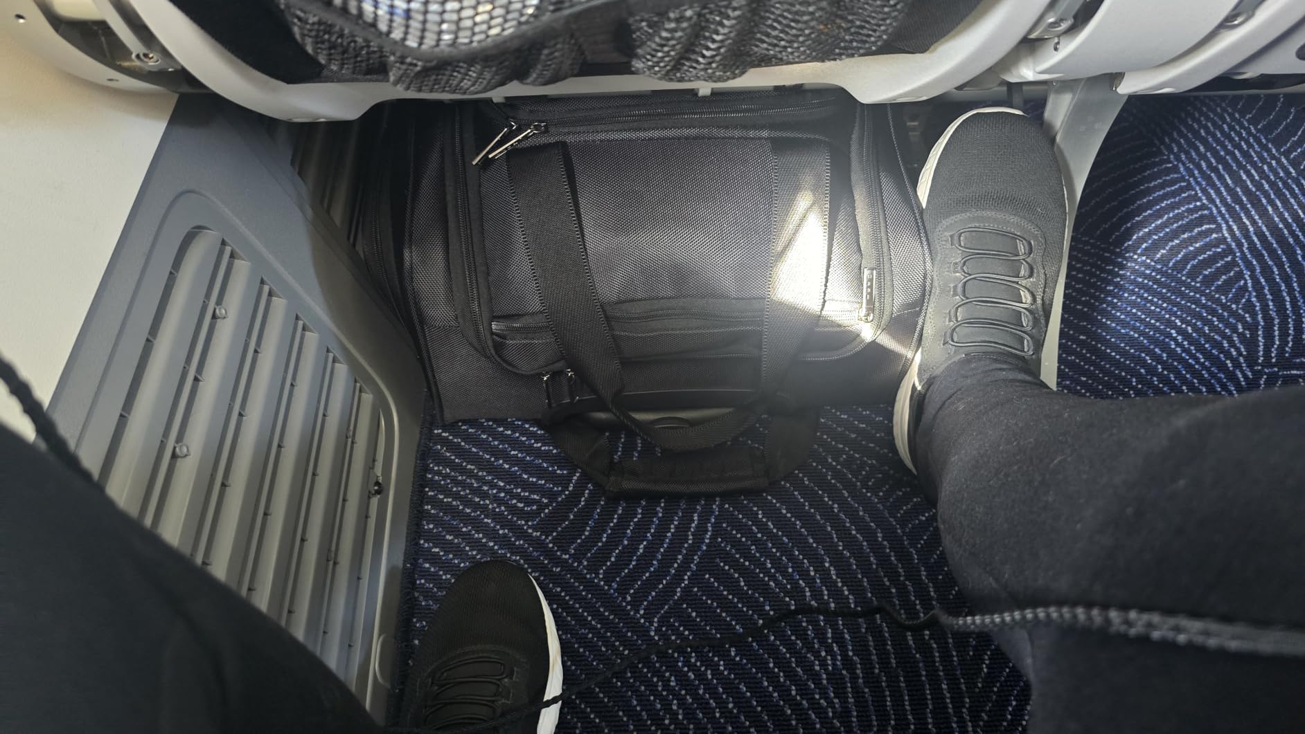 TPRC 15” Underseat Carry-On Luggage Airline Approved Personal Item with USB Charging Port, Purple customer photo 2