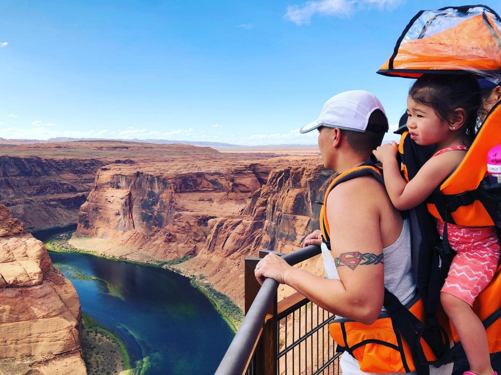 ClevrPlus Cross Country Baby Backpack Carrier, Blue, Toddler Hiking Backpack with Comfortable Seat, Adjustable Straps & Belt, Foldable Frame Lightweight Large Capacity Child Carrier for Outdoor customer photo 2