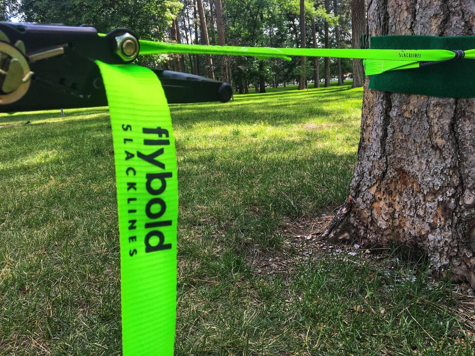 Flybold 57ft Slackline Kit - Slack Lines for Backyard for Kids and Adults with Tree Protectors, Carry Bag and Ratchet - Ninja Slackline Obstacle Course and Balance Rope for Core Strength Training customer photo 1