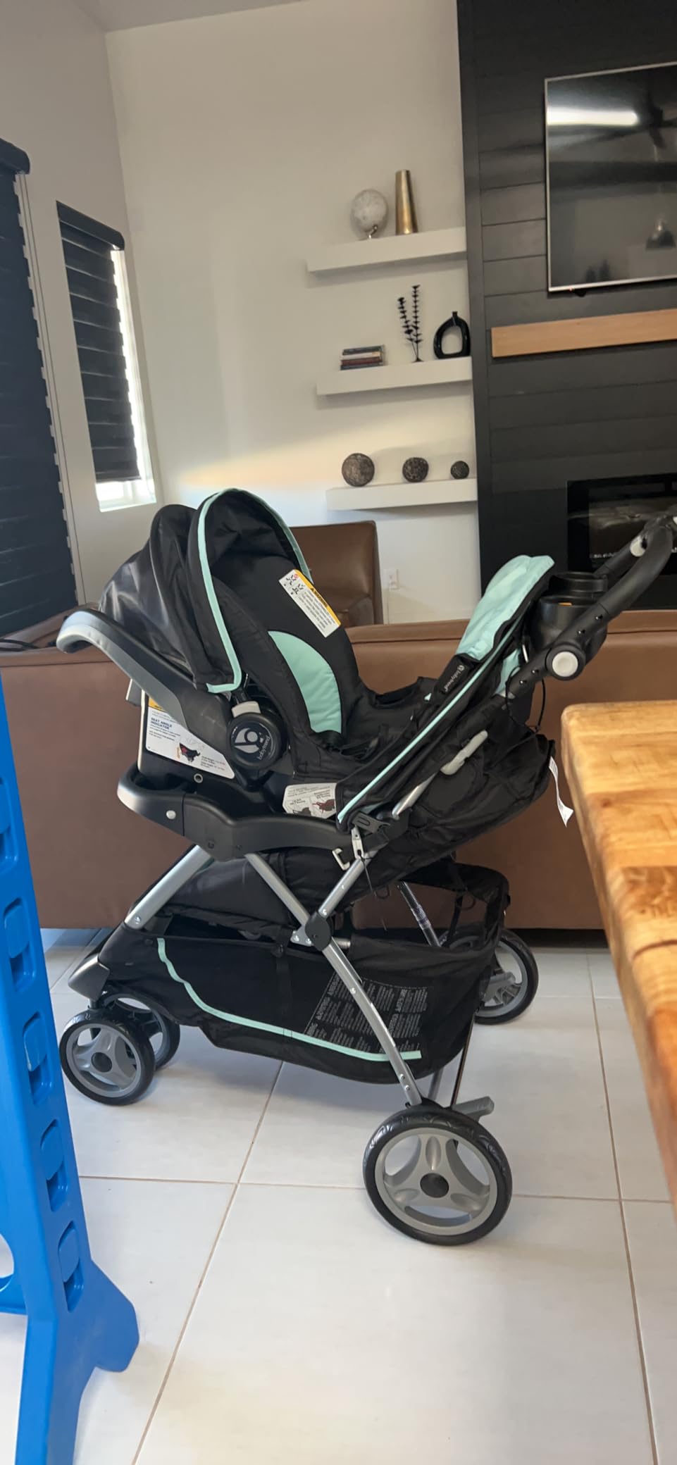 Baby Trend EZ Ride 35 Travel System Stroller & Infant Car Seat, Doodle Dots | Lightweight and Foldable Compact Design with One Hand Fold and Adjustable Handle customer photo 2