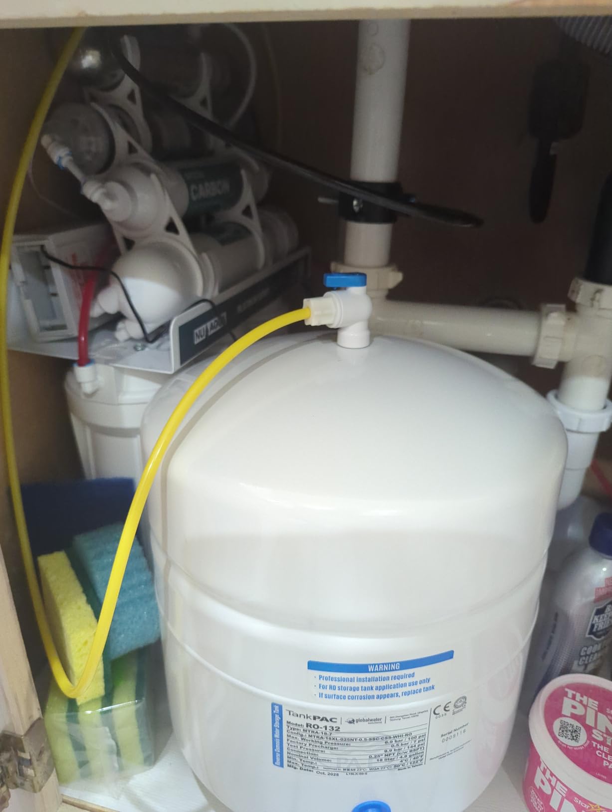 NU Aqua 7-Stage UV Alkaline Under Sink Reverse Osmosis Water Filter System customer photo 2