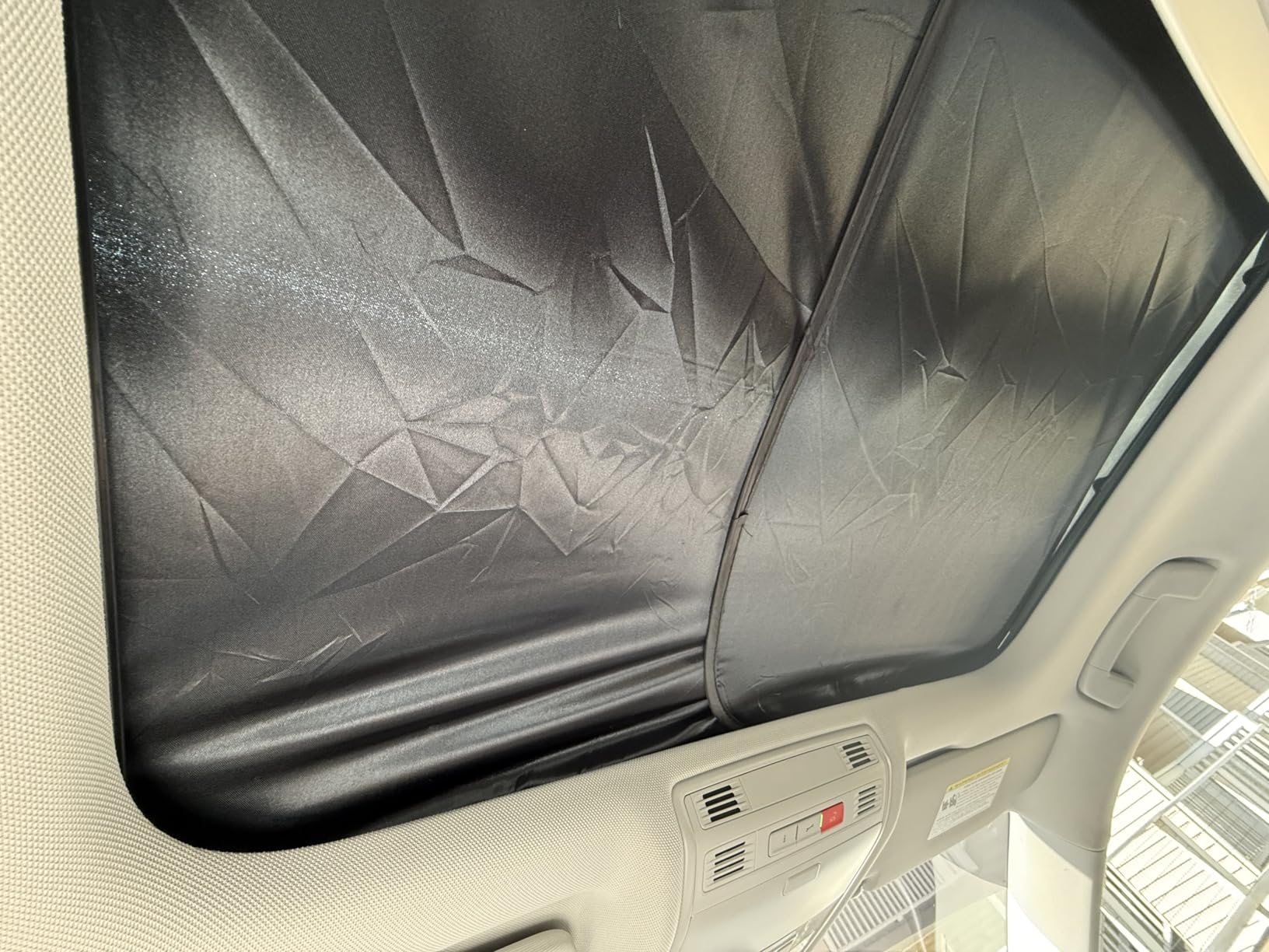 EcoNour 2 Piece Foldable Car Windshield Sun Shade, UV & Heat Protection customer photo 2